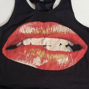 FOREVER 21 Sexy Red Lips 100% Cotton Tank